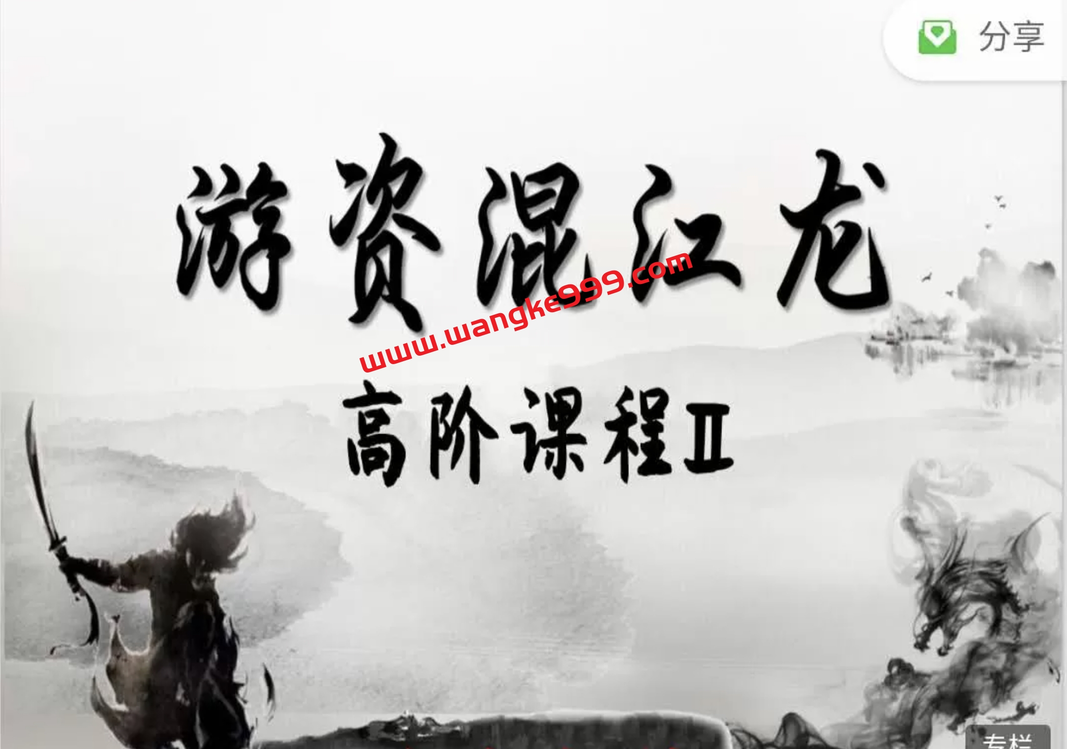 游资混江龙·游资训练营【高阶课程】：价值8888元
