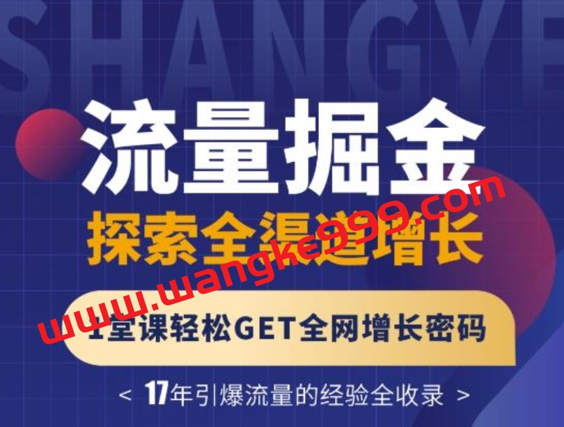 【张琦爆款视频课】引爆流量全渠道增长：流量掘金，探索全渠道增长，1堂课轻松get全球增长密码