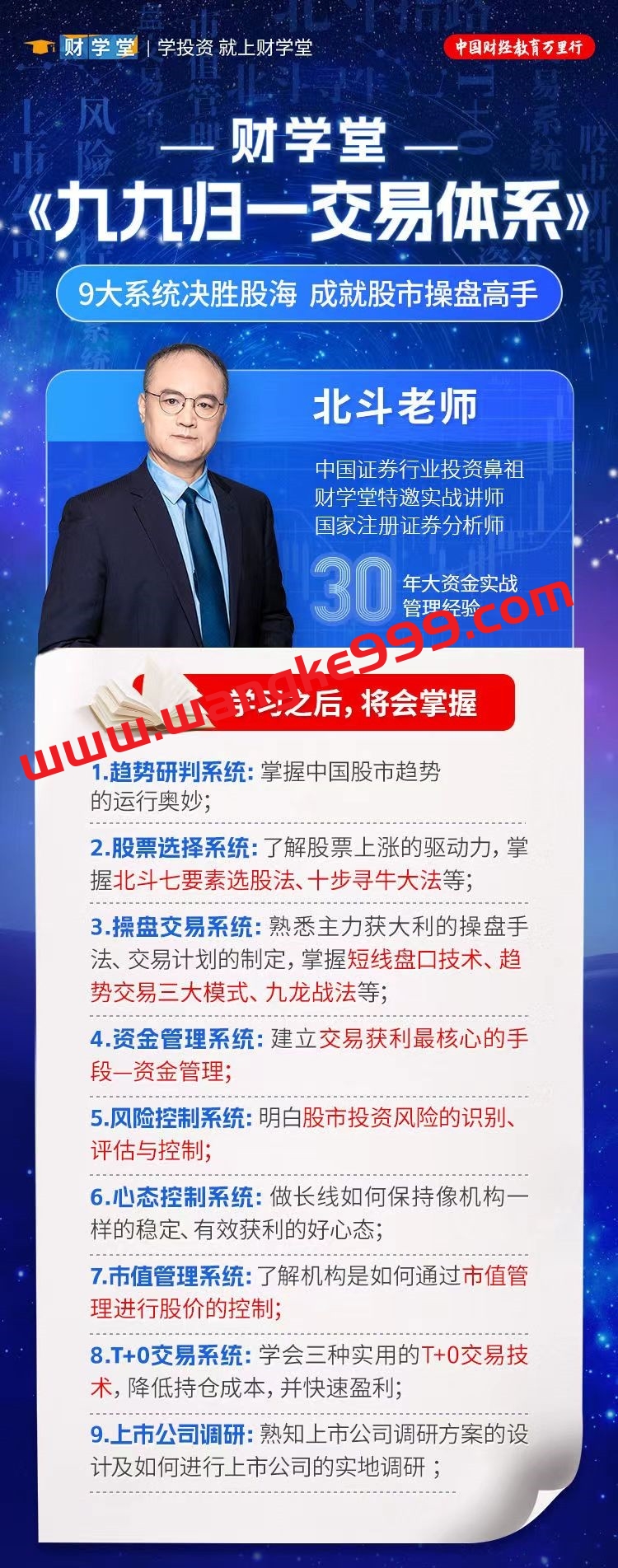 财学堂北斗老师《九九归一交易体系》插图1