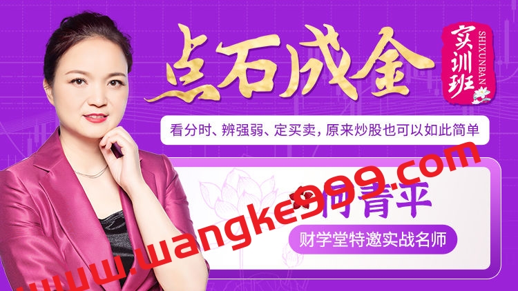 何青平《点石成金实训教程》看分时，辨强弱，定买卖，原来炒股如此简单