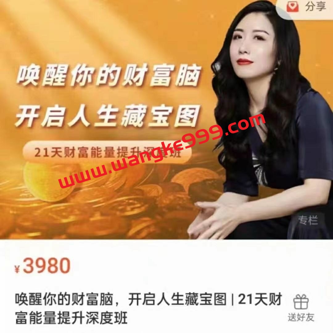 陈芳谊·唤醒你的财富脑，开启人生藏宝图 21天财富能量提升深度班