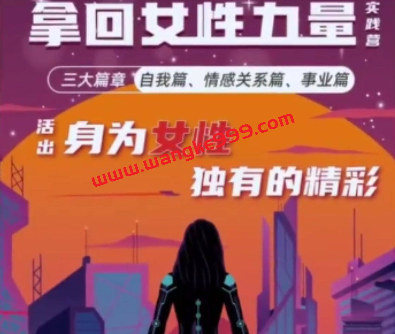 杨帆·拿回女性力量实践营三大篇章自我篇、情感关系篇、事业篇