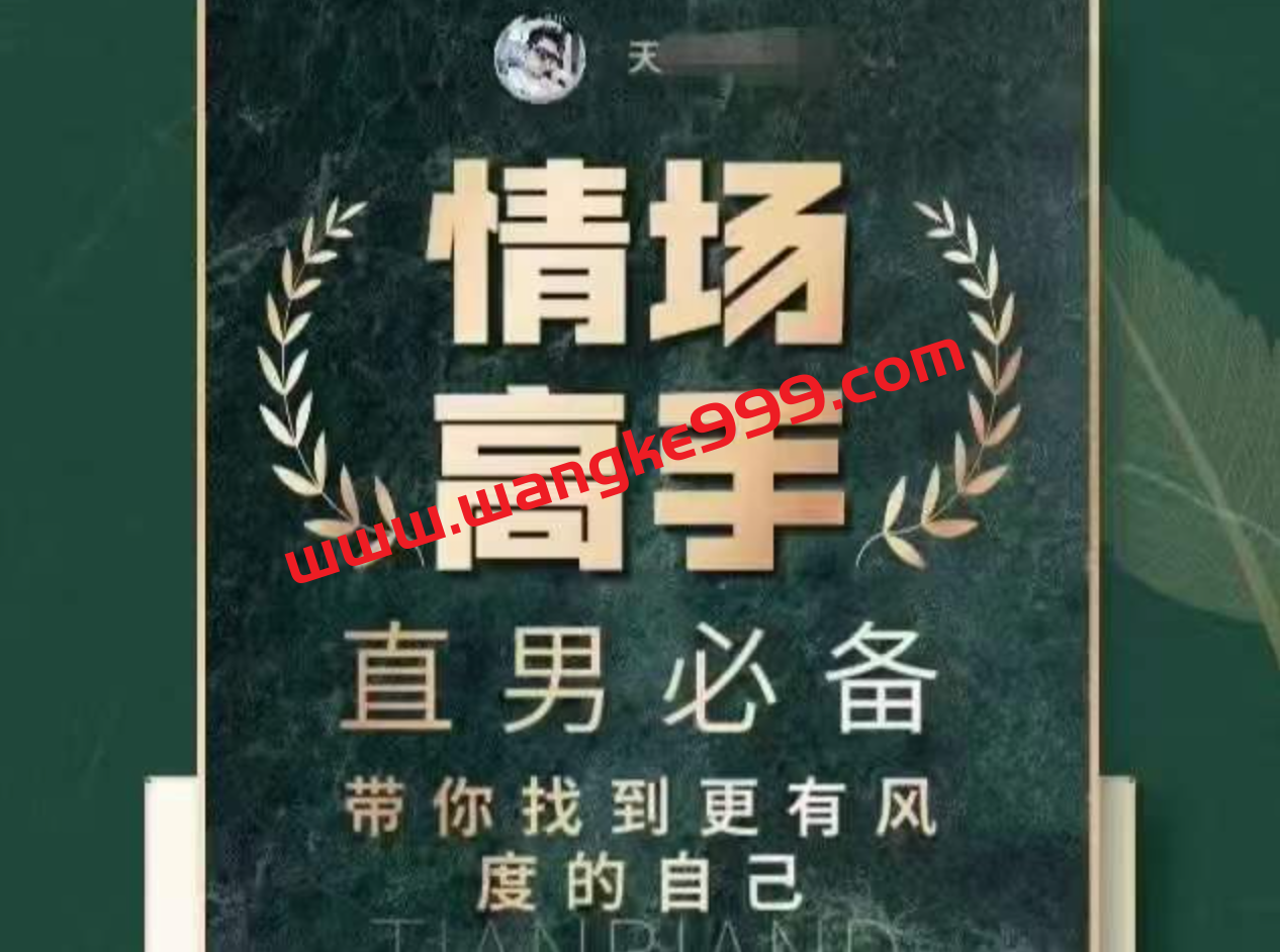 天边的老白·情场高手：直男必备带你找到更有风度的自己