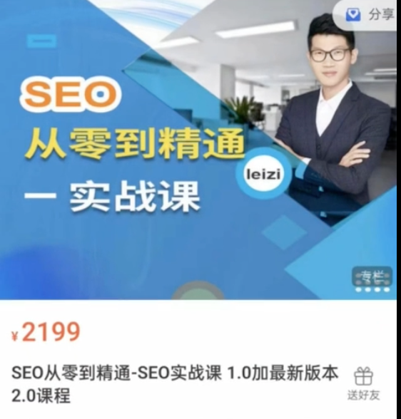 SEO 从零到精通 -Leizi SEO 实战课