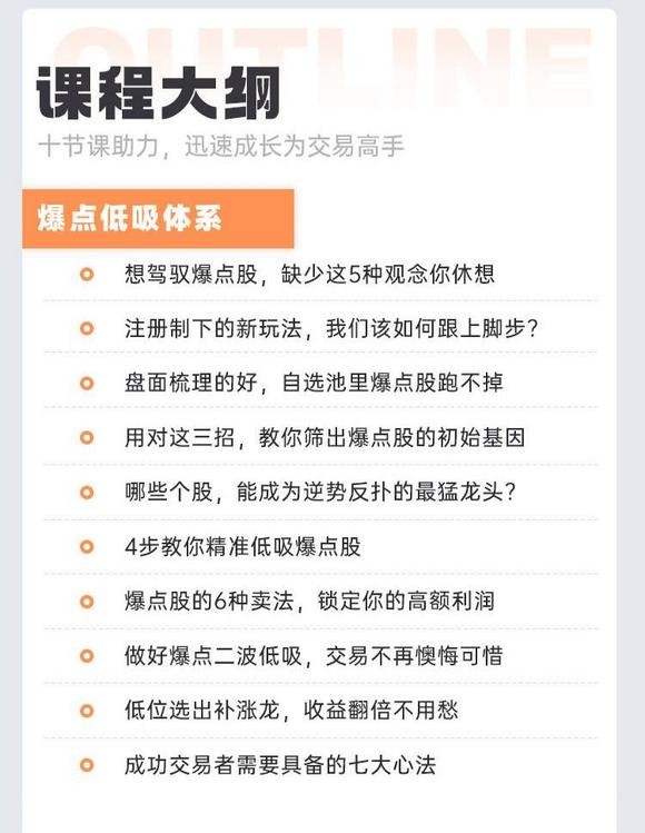作手逍遥风《逍遥风系列课》之爆点低吸体系插图4