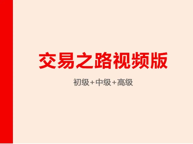 陈凯诸葛就是不亮交易之路初中高级视频