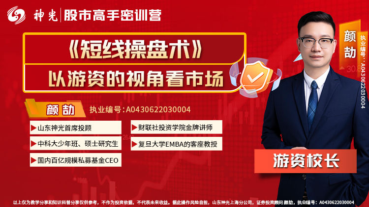2024颜劼神光短线操盘术系统小班课指标日报股票交易全套课程不带更新