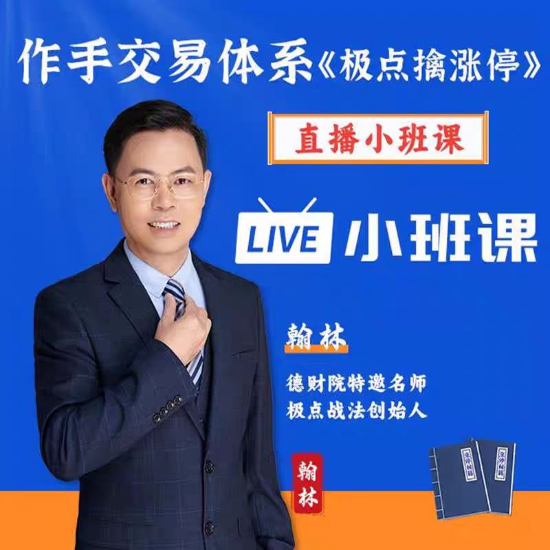 德财院翰林涨停擒庄秘籍进阶高阶全套课程（系统课+小班课+指标+日报）包更新