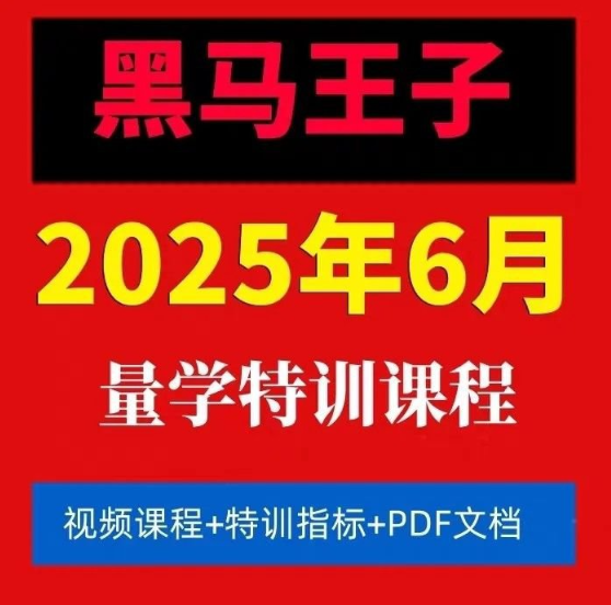 【黑马王子】2025年06月量学特训班视频课程文档资料插图