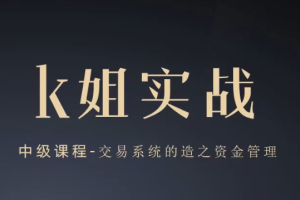 K姐三套课，K姐期货交易系统，裸K实战初级高级